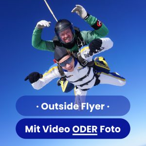 Outside Flyer springt mit und filmt dich von außen Video ODER Fotos pro Person
